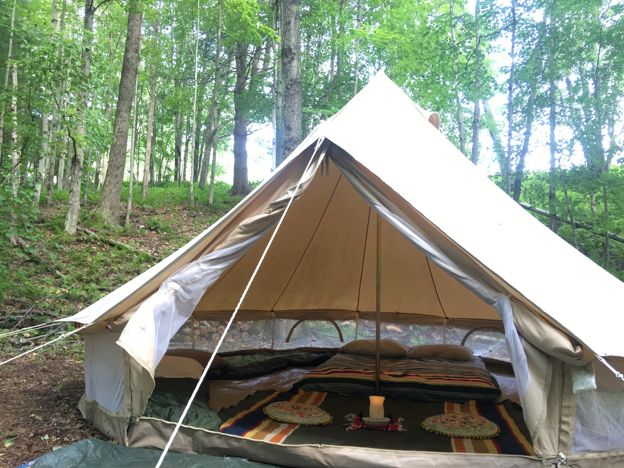 tent at black hole hollow