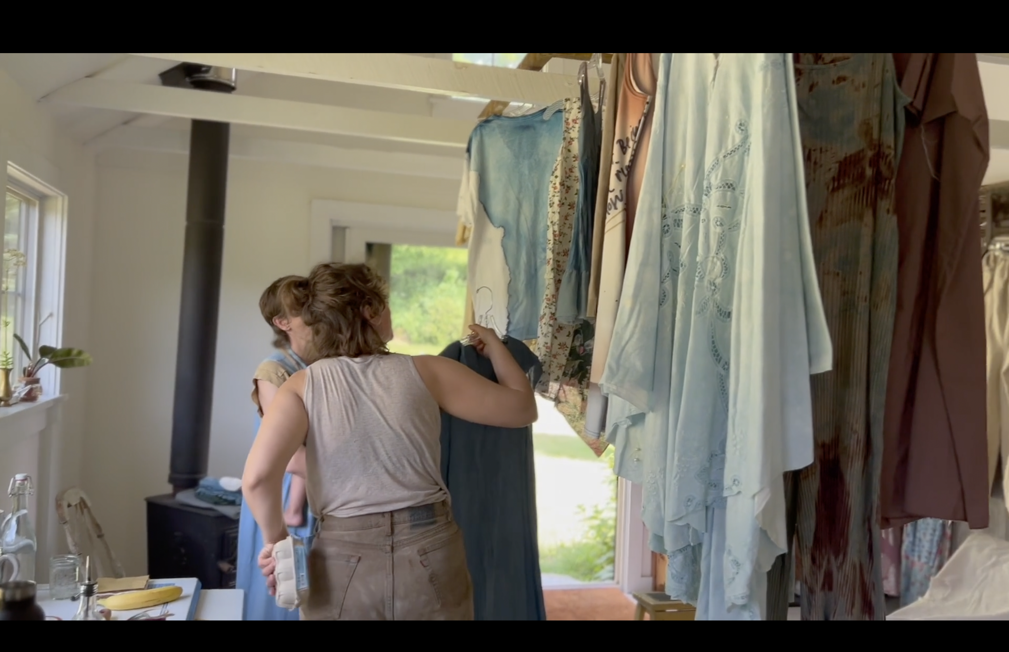 athena showing clothes